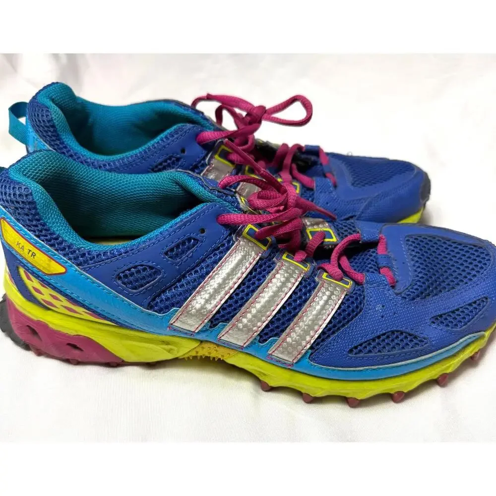 ADIDAS  Run Strong Athletic Women's Sneakers / KATR / Size 10 / Blue & Yellow‎